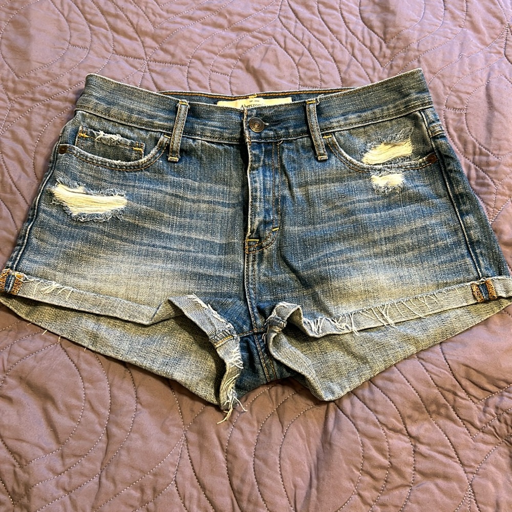 Abercrombie and Fitch distressed shorts